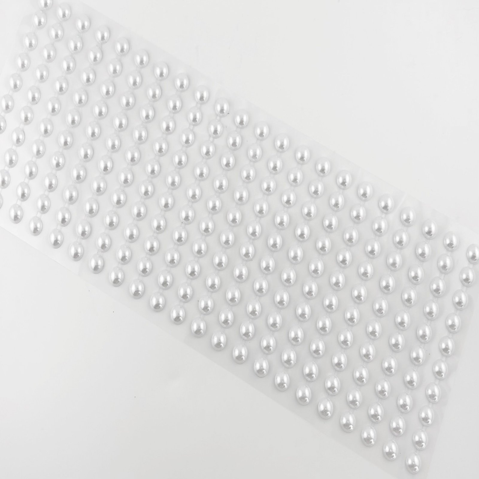 Bling - Round Gems - Acrylic Stickers - (220 pcs) - White
