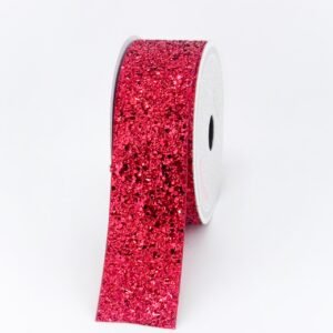 Ribbon - Sparkly Sequins 1.5 inch 10yds - Red