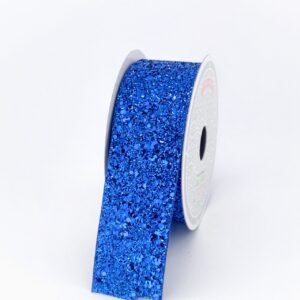 Ribbon - Sparkly Sequins 1.5 inch 10yds - Royal Blue