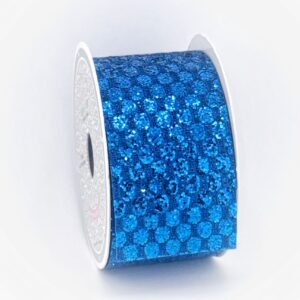Ribbon - Glitter Oval Net - 2 inch (#16) 10yds - Royal Blue