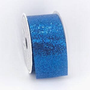 Ribbon - Mini Honeycomb Sequins - 2 inch (#16) 10yds - Royal Blue