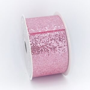 Ribbon - Mini Honeycomb Sequins - 2 inch (#16) 10yds - Pink