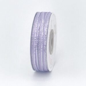 Ribbon - Satin w/ Silver Edge 1/8 inch 50yds - Lavendar