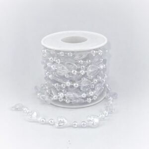 Bead - Heart Bead String 5yds - Iridescent