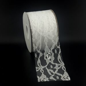 Ribbon - Charlene Lace 2 1/2 inch 25yds - White