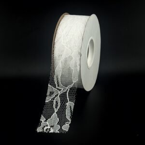 Ribbon - Charlene Lace 1 3/8 inch 25yds - White