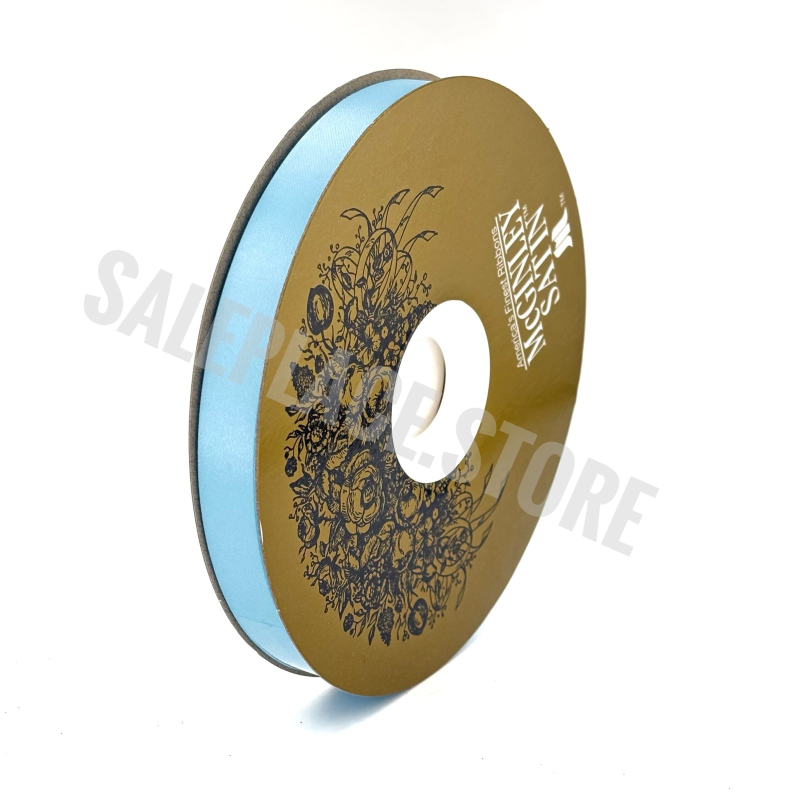Satin Lustre homecoming mum ribbon #3 in Blue