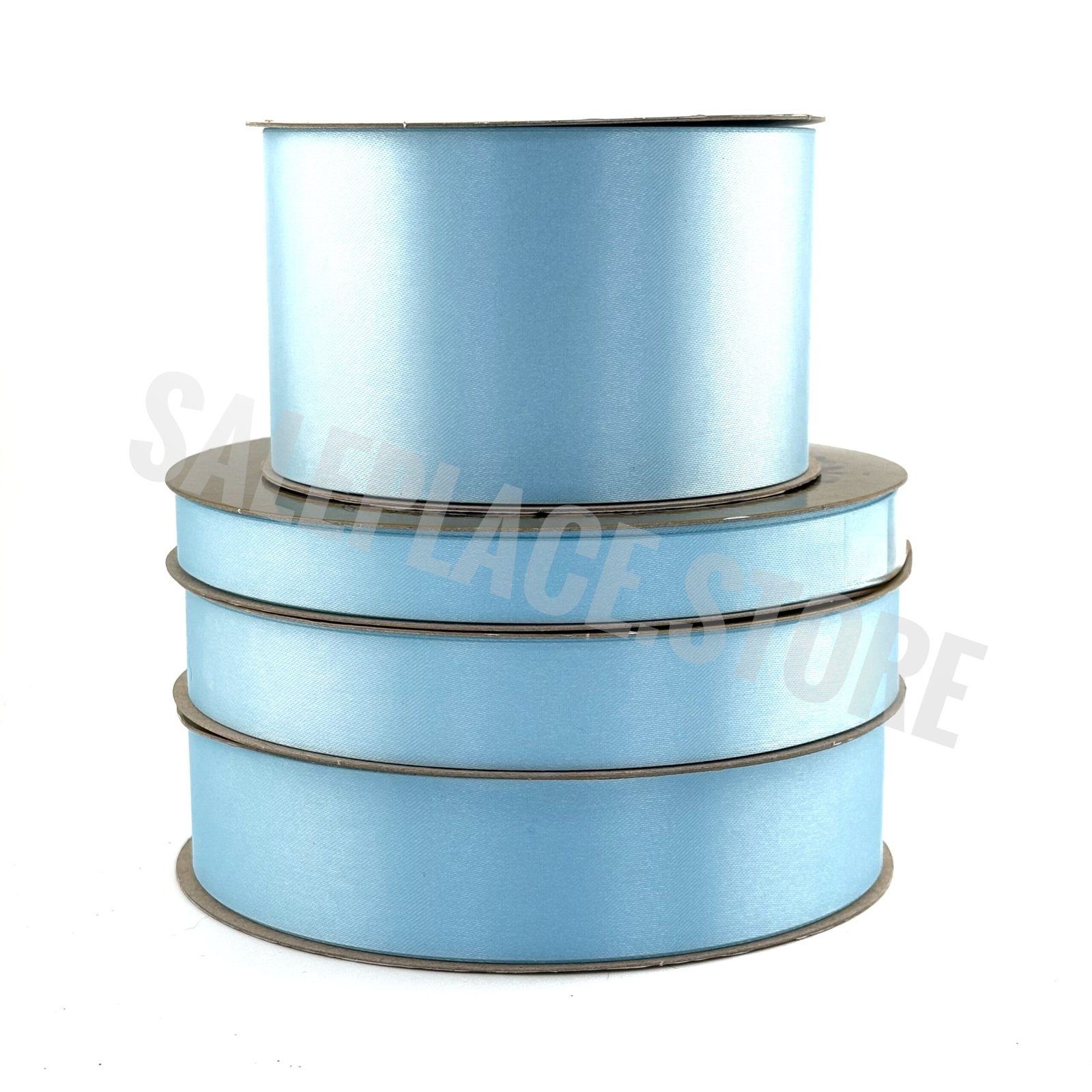 Satin Lustre Homecoming mum ribbon in Blue