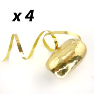 Ribbon - Curling Ribbon Egg (22 yds each x4 - 88 yards total) - Metallic Gold