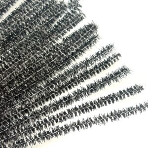 tinsel pipe cleaners in black for homecing craft projects