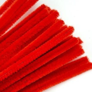 Chenille pipe cleaners for bows and craft projects. Makes a loop to hang mums on the wall.