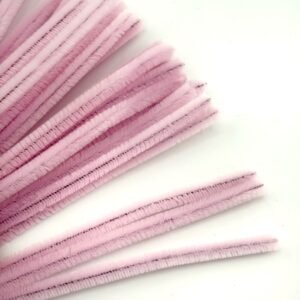 pink chenille stem pipe cleaners for baby shower crafting and homecoming mums
