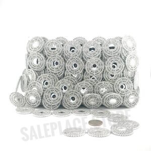 Garland - Circle Garland (1.4 inch) - 10yds - Metallic Silver