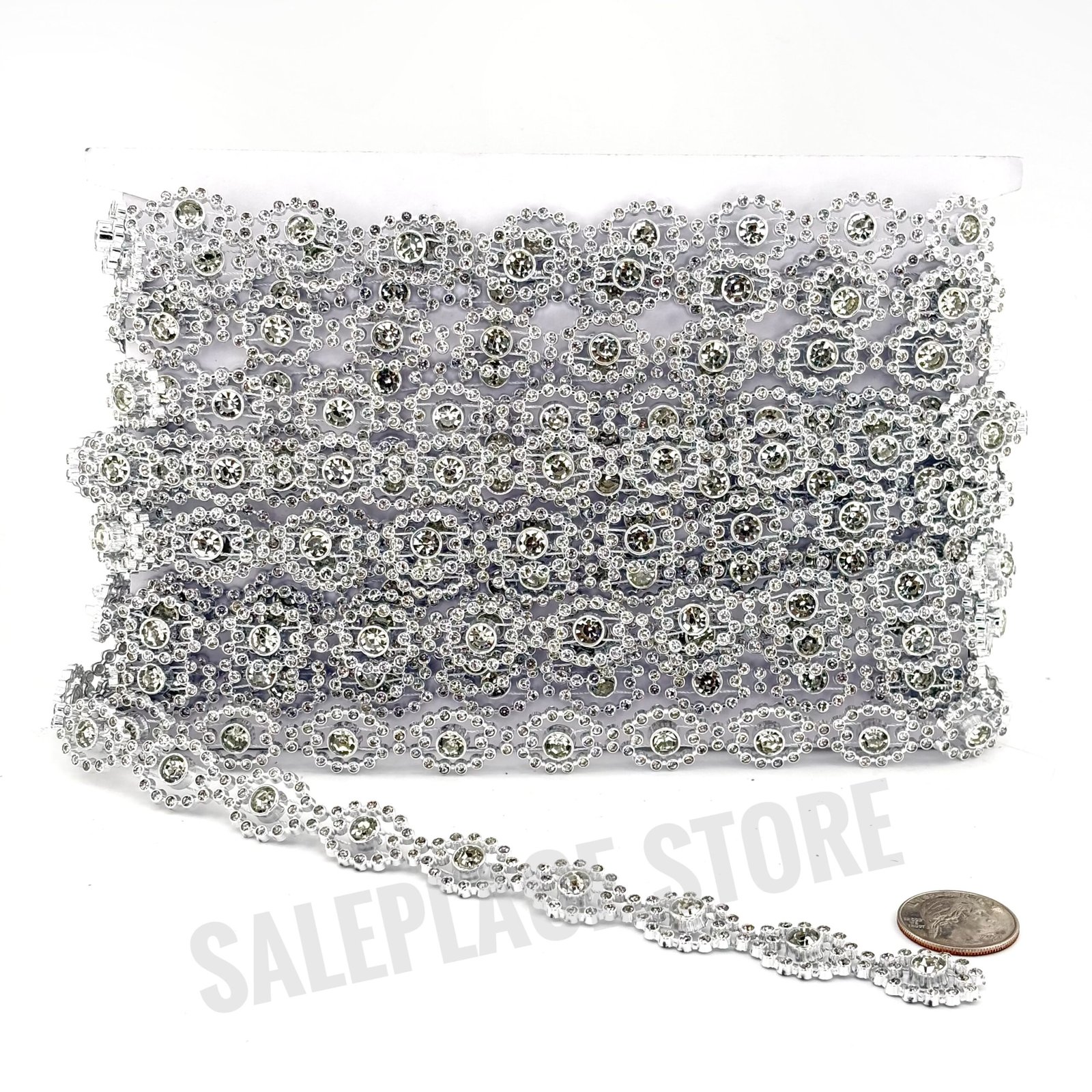 oval-garland-w/stone-silver