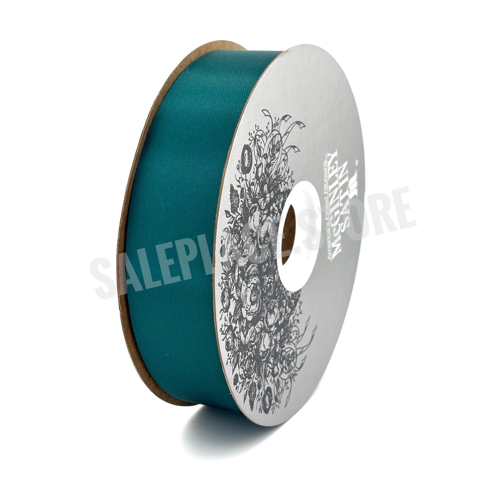 Ribbon - Satin Acetate (Silver Label) - #9 - 15/16" x 100 yds - Teal