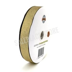 #5 champagne double sided diamond dust ribbon