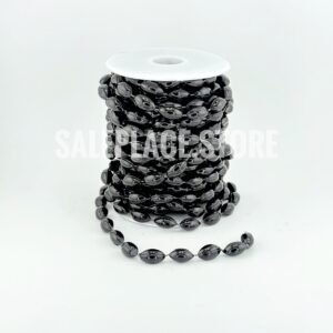 Garland - Mini Football Garland - 10 yds - Metallic Black