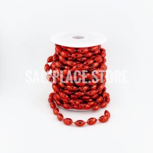 Garland - Mini Football Garland - 10 yds - Metallic Red