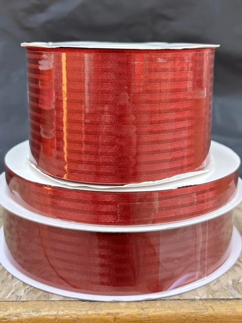 Ribbon - Tux Stripe #9 - 100yds - Red