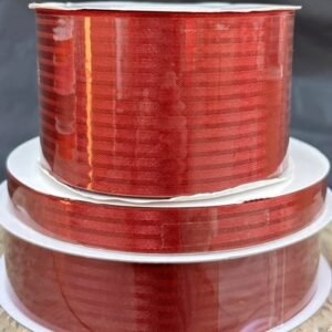 Ribbon - Tux Stripe  #3 - 5/8" x 100yds - Red