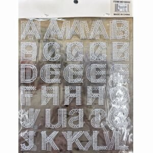 White Pearl Alpha Sticker Sheet