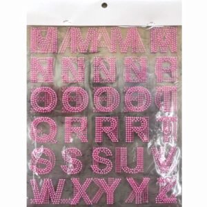 Pink Pearl Alpha Sticker Sheet
