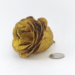 Gold Glitter rose for homecoming mums