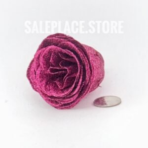 Light Burgundy glitter rose for homecoming mums