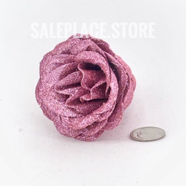 Mauve rose glitter rose for homecoming mums