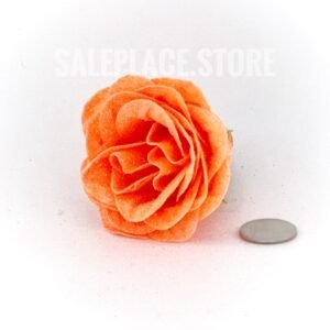 Orange peach glitter rose for homecoming mums