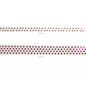 Clear Red Homecoming Mum Star Ribbon