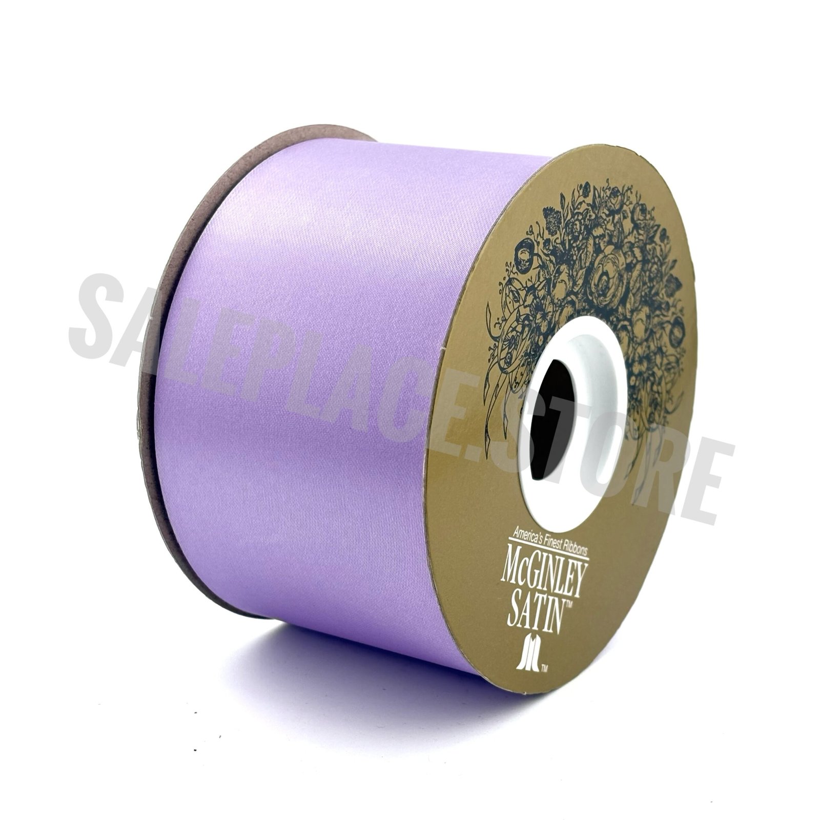Ribbon - Satin Lustre / Luster (Gold Label) - #40 (2.5 inch) x 50 yds - French Lavender