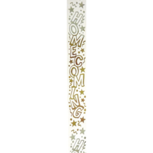 Clear Gold Homecoming Mum Ribbon