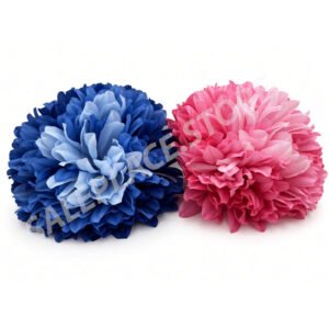 Ombre' 6.5 invh football mum flower for homecoming mums and garters.