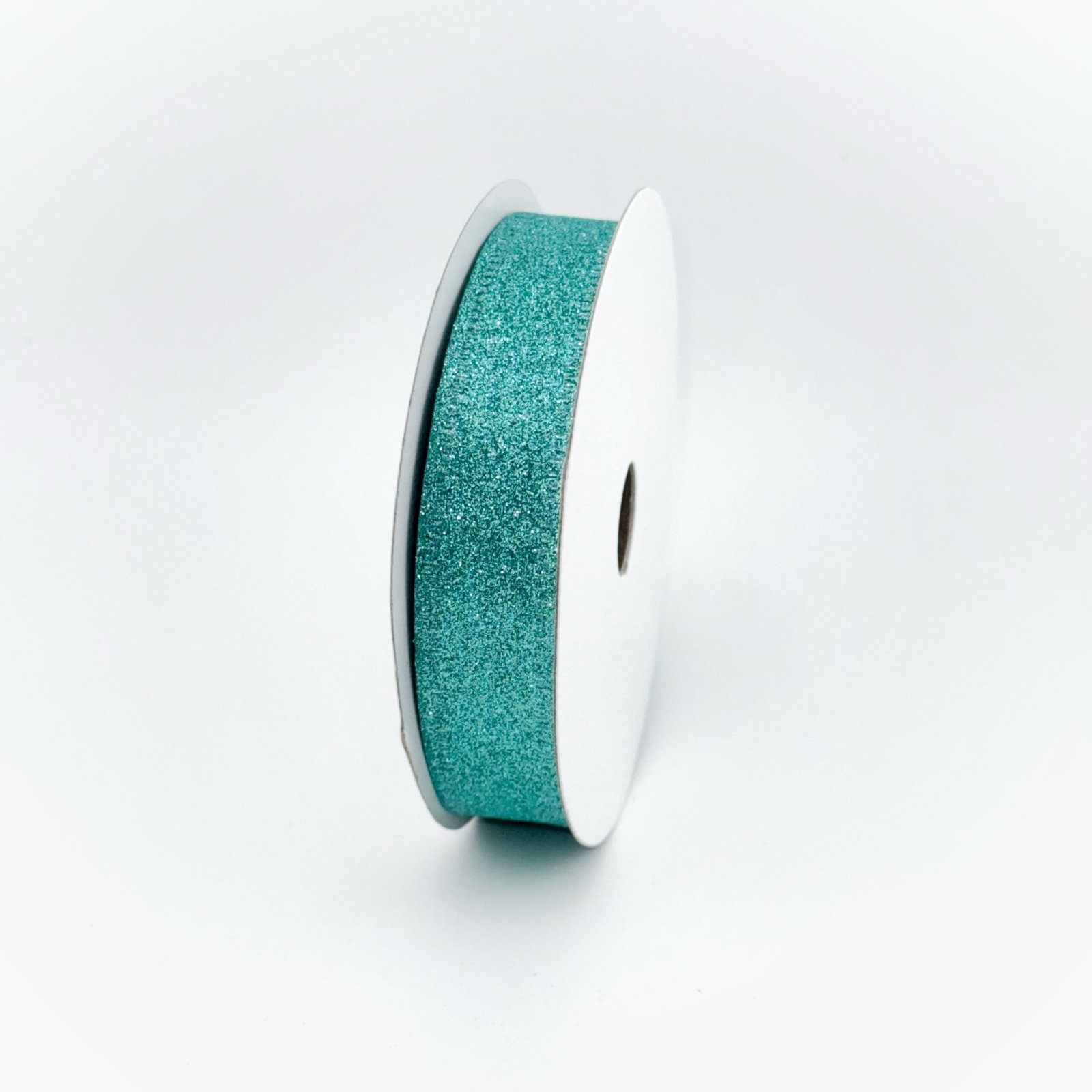 Ribbon - Wired Glitter #5 (7/8”) 10yds - Teal /Aqua