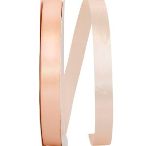 Petal Peach shade of Reliant ribbons Satin Allure 4700 line of homecoming mum ribbon.