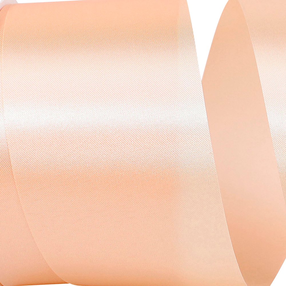 Petal Peach shade of Reliant ribbons Satin Allure 4700 line of homecoming mum ribbon.