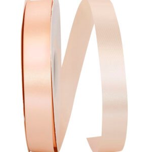 Petal Peach shade of Reliant ribbons Satin Allure 4700 line of homecoming mum ribbon.