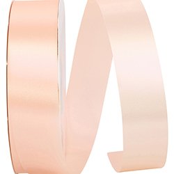 Petal Peach shade of Reliant ribbons Satin Allure 4700 line of homecoming mum ribbon.