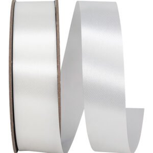 Ribbon - Satin Supreme - #9 (1 3/8 inch) x 100 yds - White