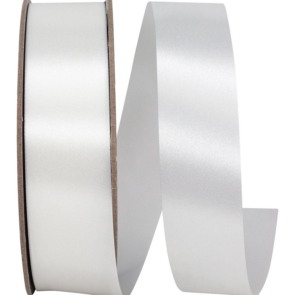 Ribbon - Satin Supreme - #9 (1 3/8 inch) x 100 yds - White