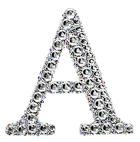 Sticker - Rhinestone Letter 2" (25 pc) - Silver