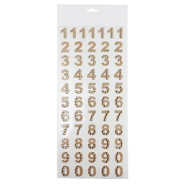 Rhinestone bling Homecoming Mum Sticker letters numbers 1 inch