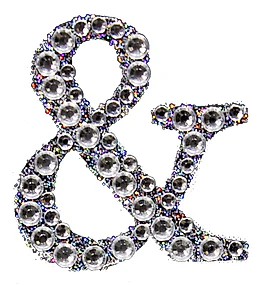 Sticker rhinestone silver &