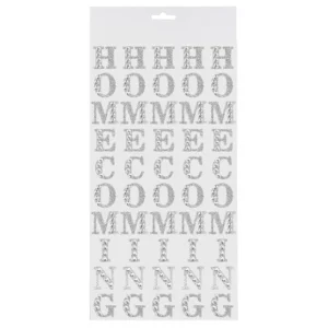 Rhinestone bling Homecoming Mum Sticker letters 1 inch