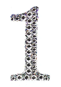 Sticker rhinestone silver 1