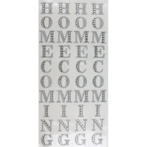 Rhinestone bling Homecoming Mum Sticker letters