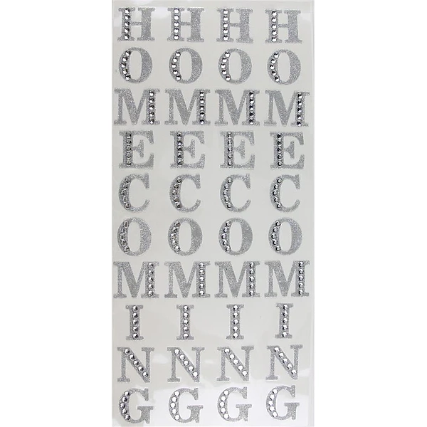 Rhinestone bling Homecoming Mum Sticker letters