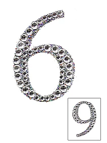 Sticker rhinestone silver 6