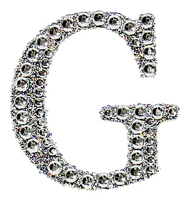 Sticker rhinestone silver